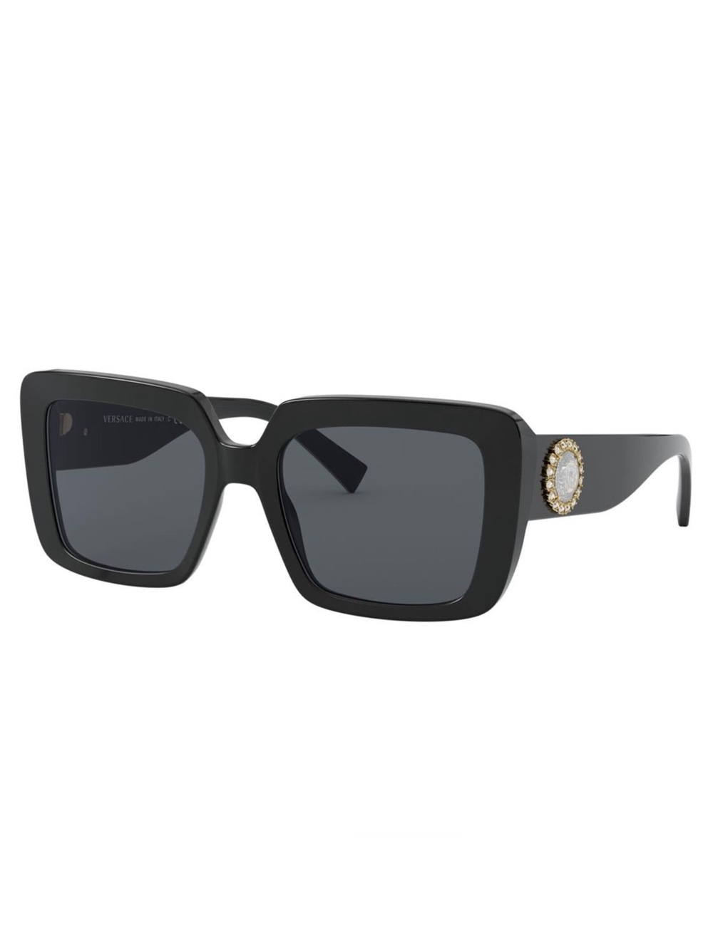 Versace Sunglasses VE4384B Gold Medallion Black Frame